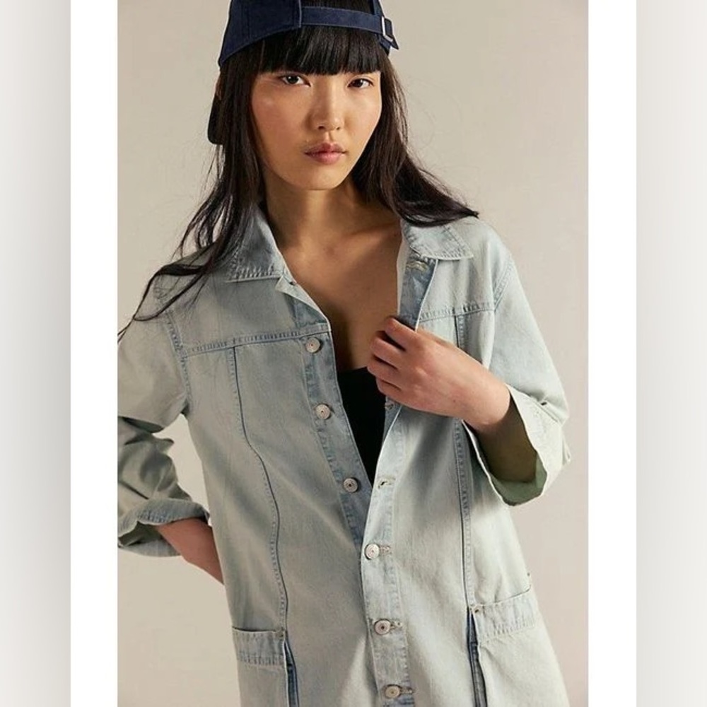 Free People Maggie Denim Shortalls - Picture 8 of 8